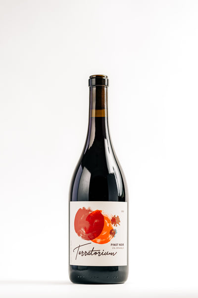 2020 Terratorium Sta. Rita Hills Pinot Noir. Drum Canyon Vineyard. Front Label