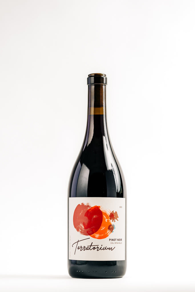 2020 Terratorium Sta. Rita Hills Pinot Noir. Drum Canyon Vineyard. Front Label